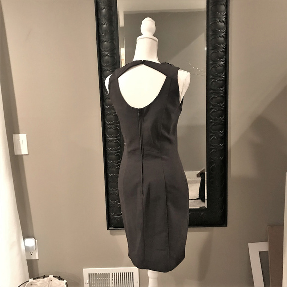 H&M Charcoal Jewel Neck Sleeveless Sheath Dress - Picture 5 of 8